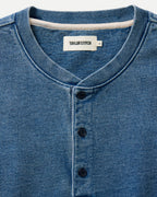 Men's The Sunset Henley in Washed Indigo Terry — Shirt