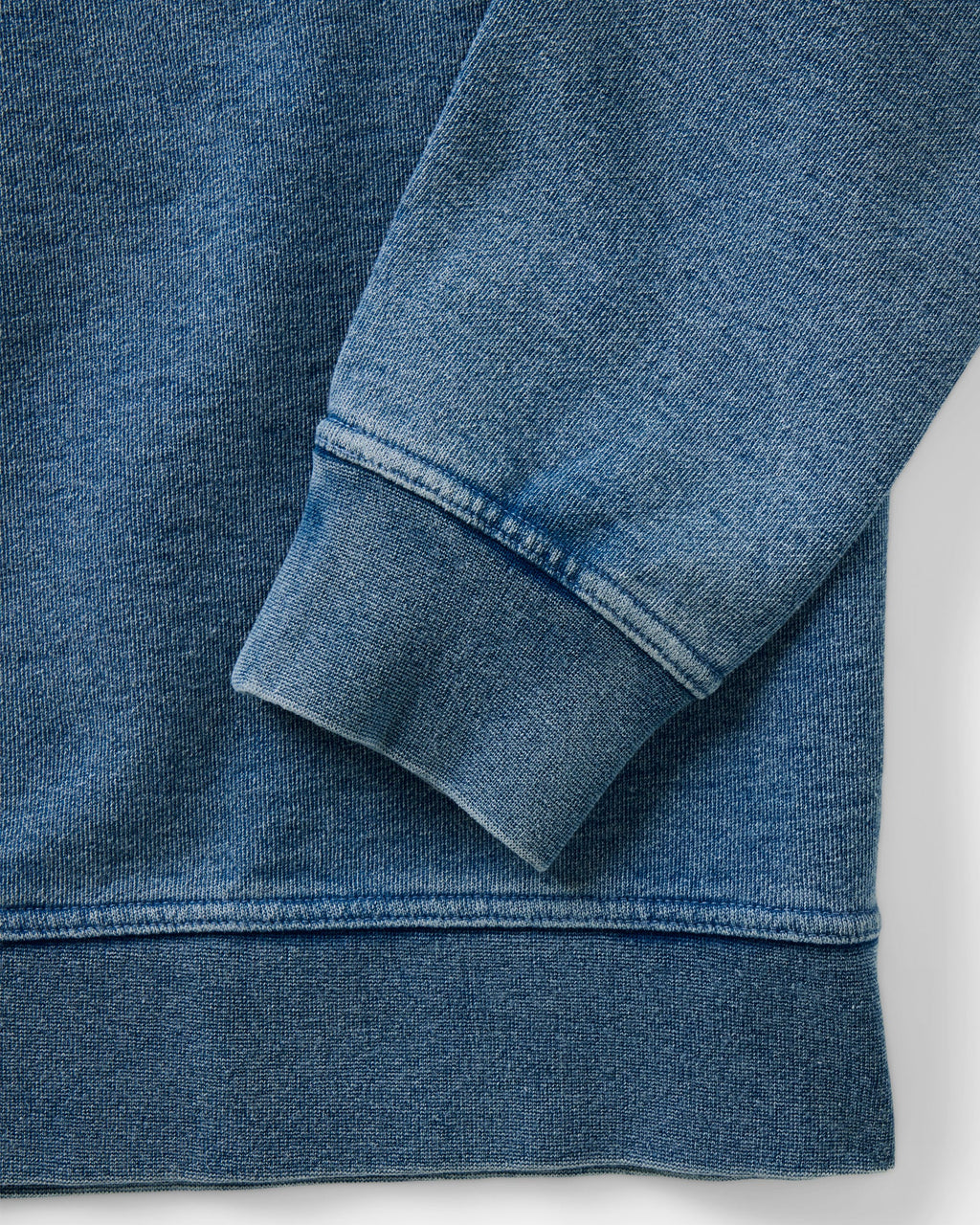 Men's The Sunset Henley in Washed Indigo Terry — Shirt