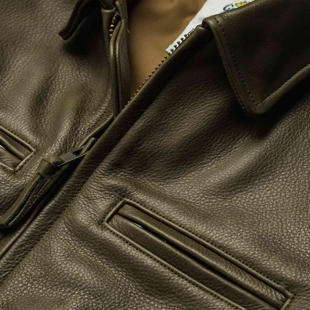Men's The Moto Jacket in Loden Steerhide