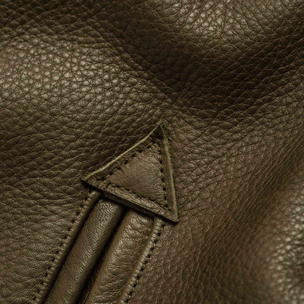 Men's The Moto Jacket in Loden Steerhide