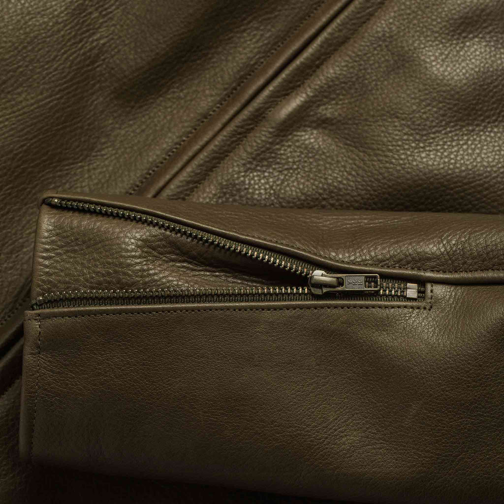Men's The Moto Jacket in Loden Steerhide