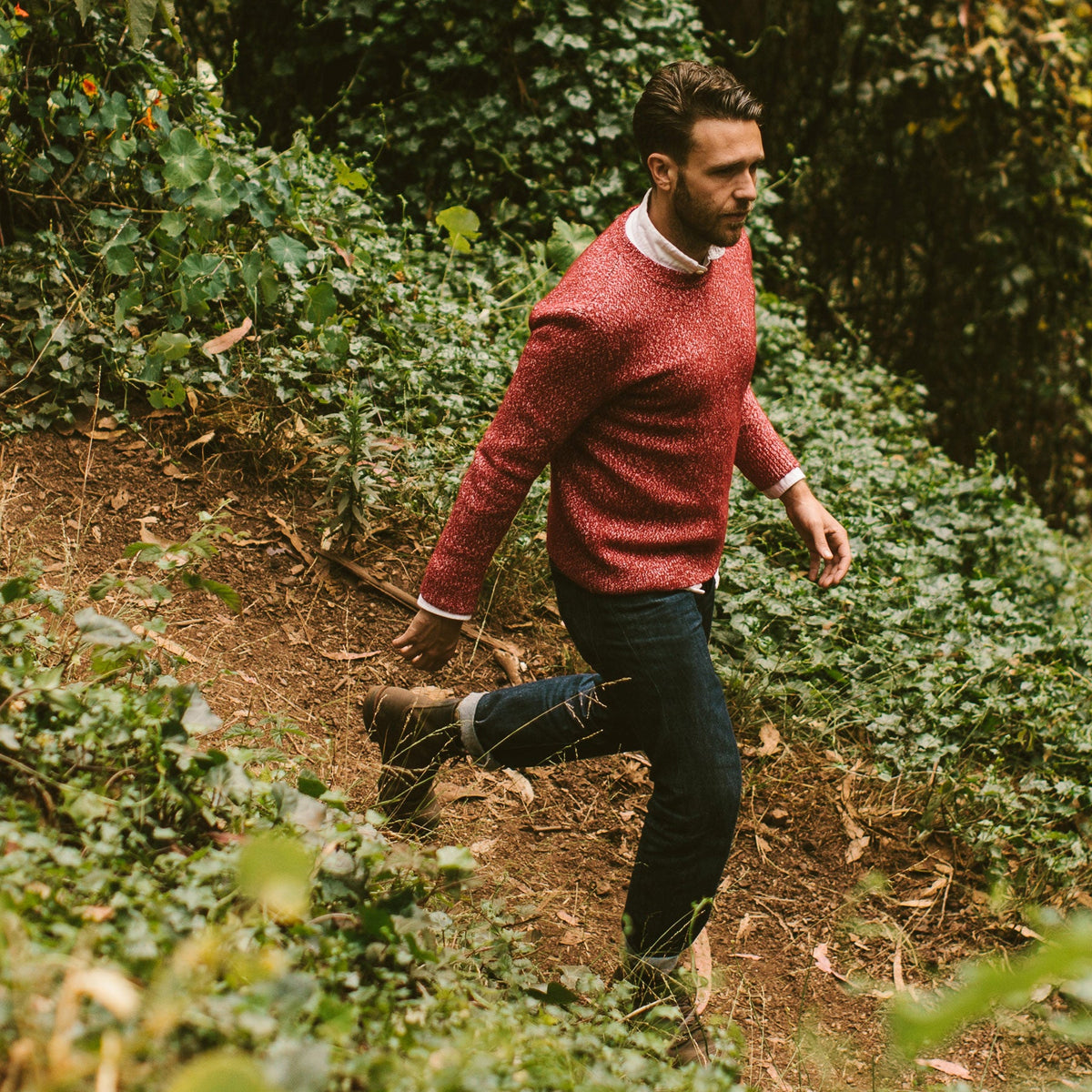 Men's The Summit Sweater in Red