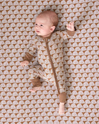 Rust Rainbows Fitted Crib Sheet — Nursery