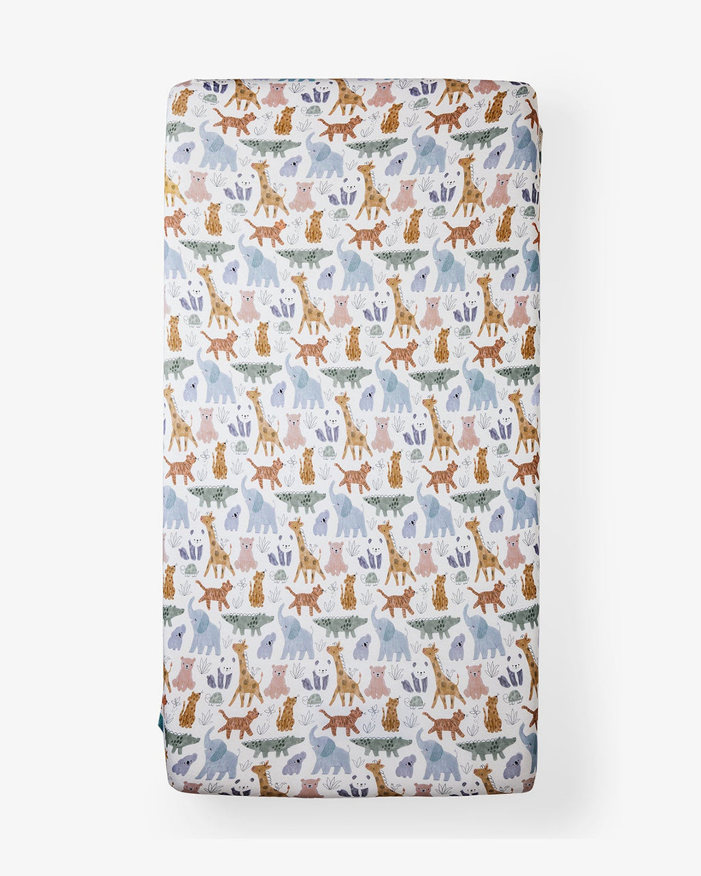 Sweet Safari Fitted Mini Crib Sheet — Nursery