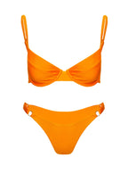 Women's Shine Bikini Top Orange — Swimwear