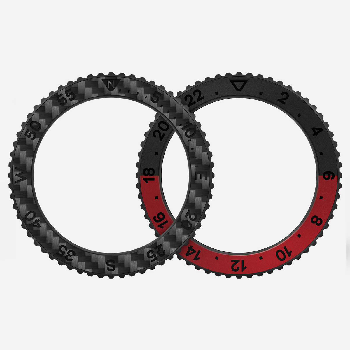 Watch Accessory - Red/Black GMT Bezel