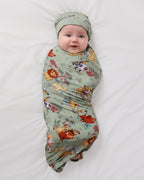Simba's Safari Swaddle & Beanie Set — Nursery