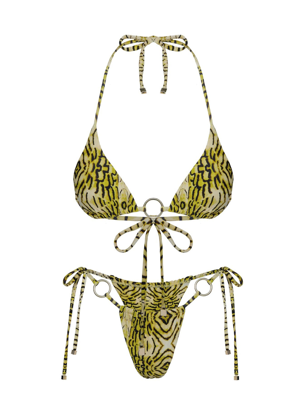 Women's Sunbrella Tie Side Bikini Bottoms Snake — Swimwear