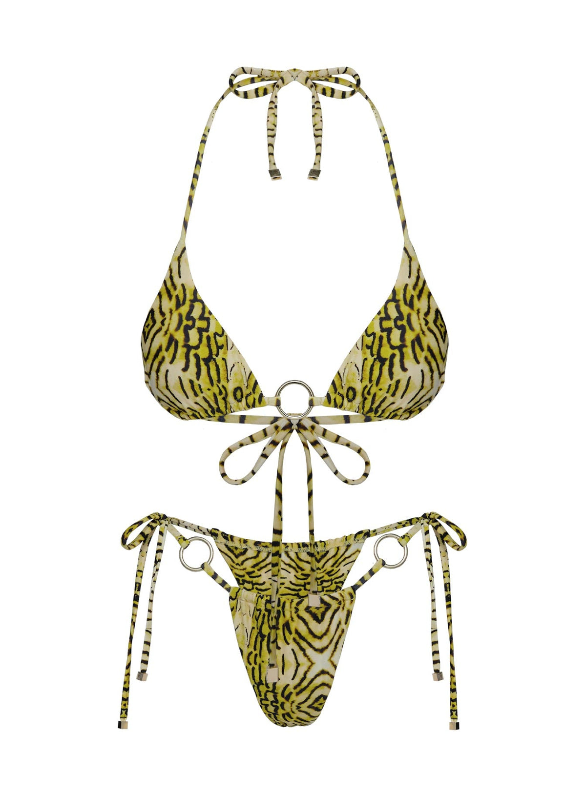 Women's Sunbrella Tie Side Bikini Bottoms Snake — Swimwear