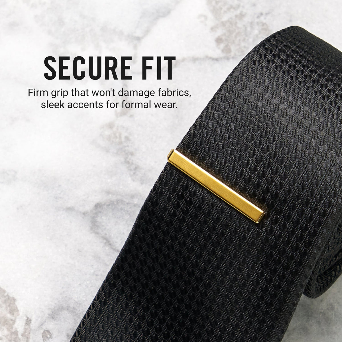 Tie Bar & Cufflinks Kit - 24K Gold — Ring