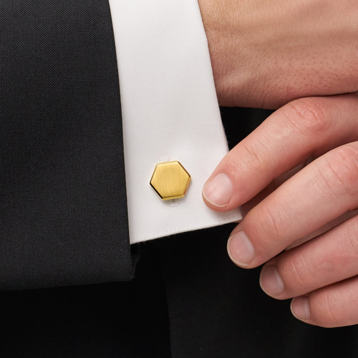 Tie Bar & Cufflinks Kit - 24K Gold — Ring