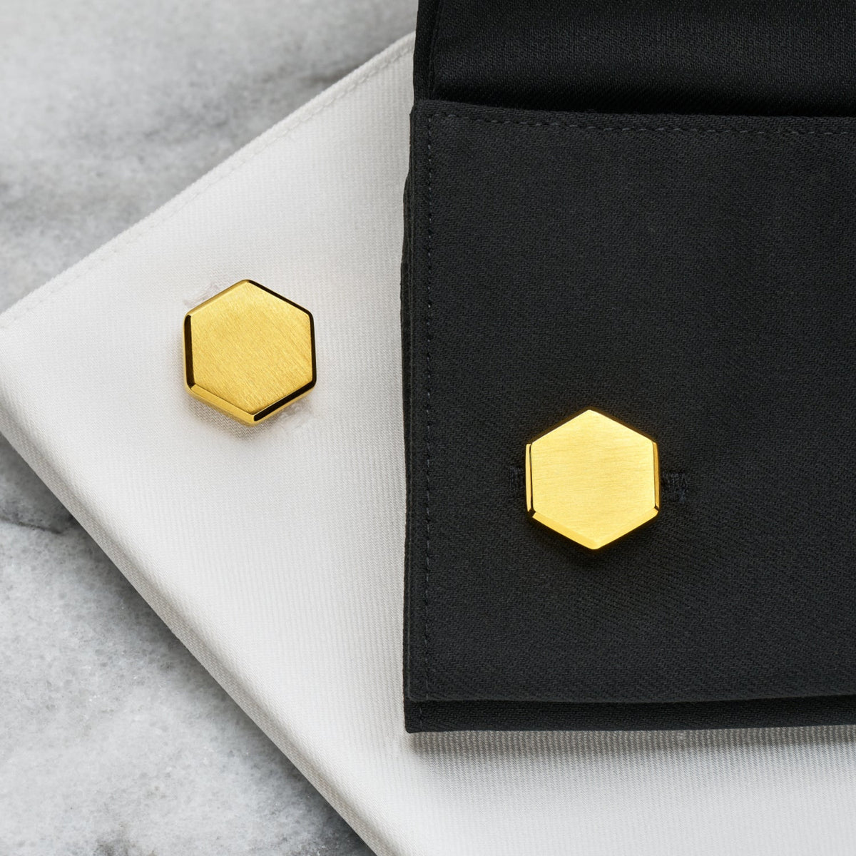 Tie Bar & Cufflinks Kit - 24K Gold — Ring