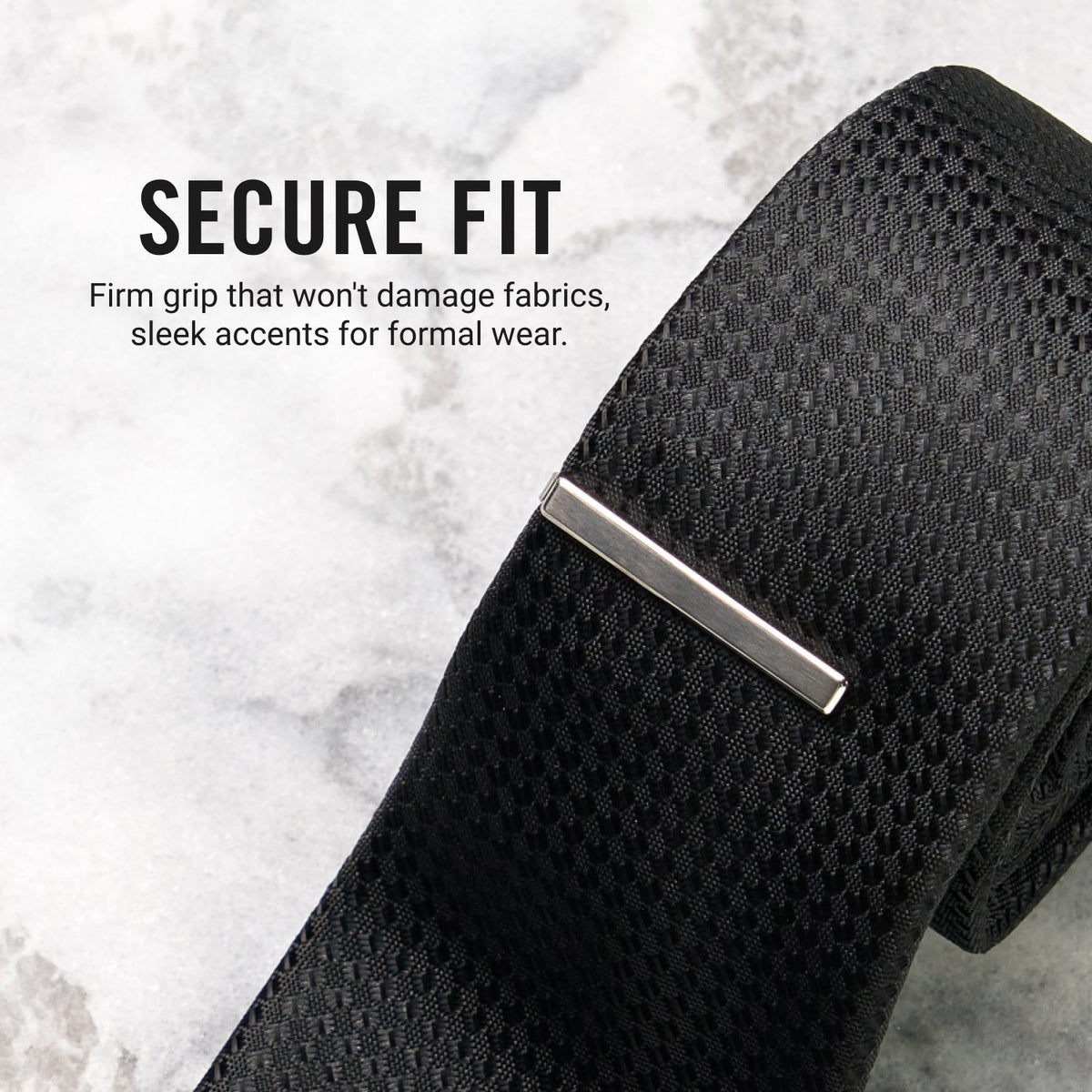 Tie Bar & Cufflinks Kit - Platinum — Ring