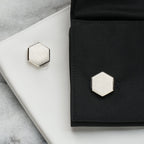Tie Bar & Cufflinks Kit - Platinum — Ring