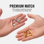 Tie Bar & Cufflinks Kit - Platinum — Ring