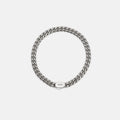 6mm Curb Bracelet - Titanium - Large