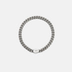 6mm Curb Bracelet - Titanium - Large