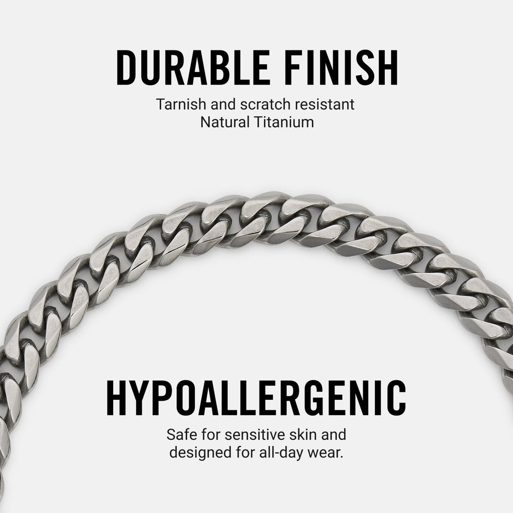 Curb Chain Kit - Titanium - Medium — Necklace