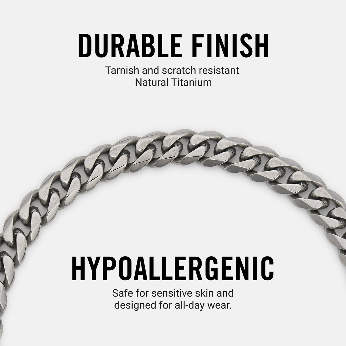 Curb Chain Kit - Titanium - Medium — Necklace