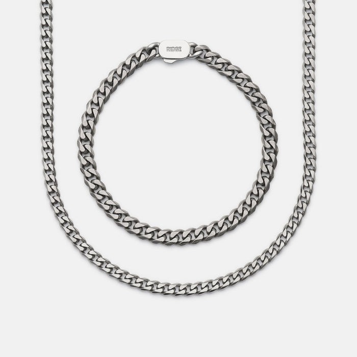 Curb Chain Kit - Titanium - Medium — Necklace