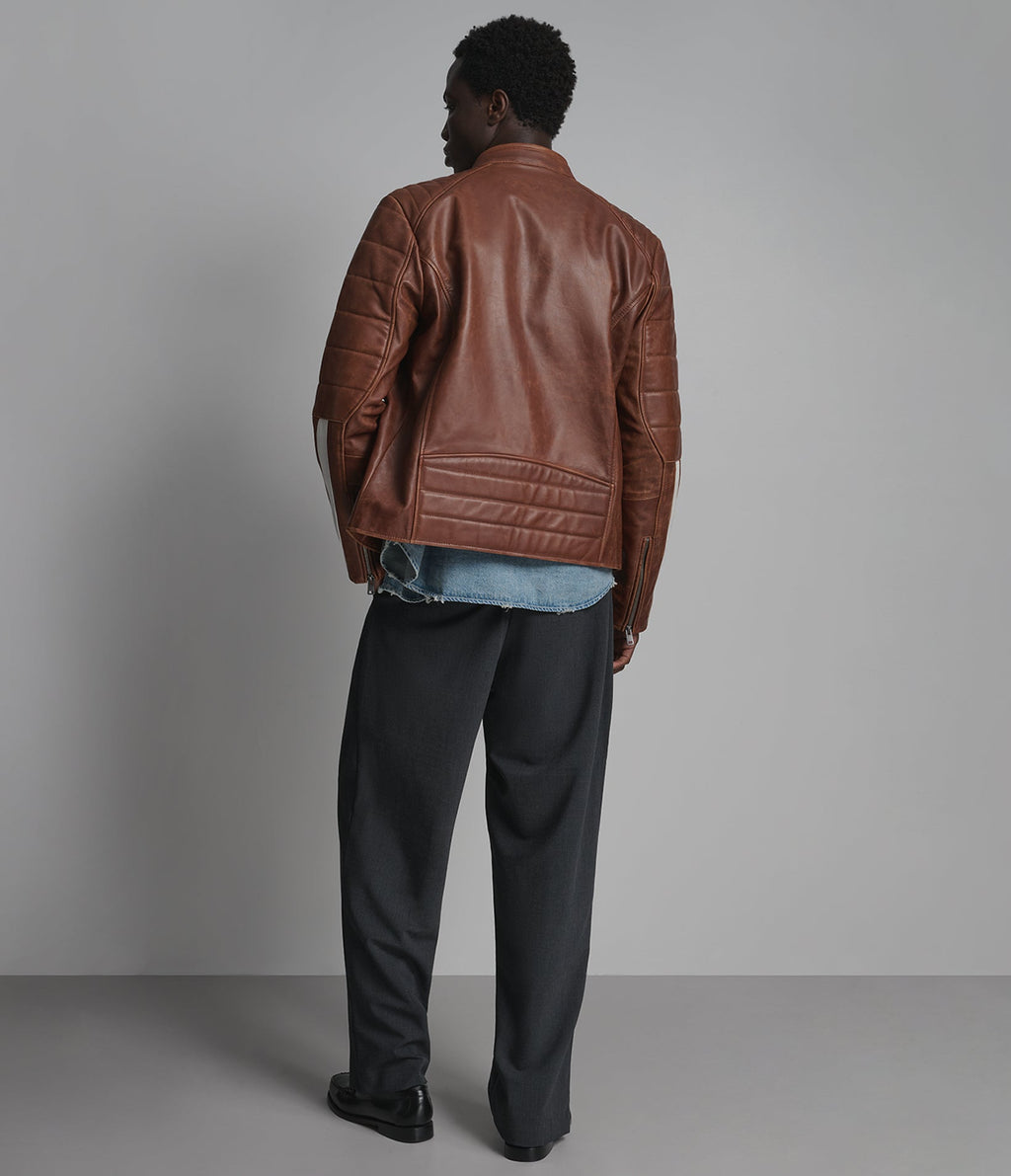 Hank Vintage Striped Racer Jacket