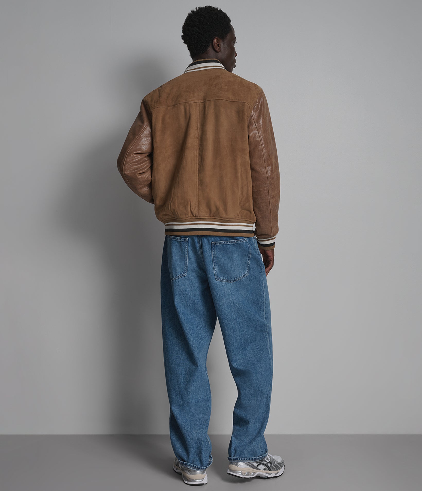 Micah Vintage Suede Varsity Jacket