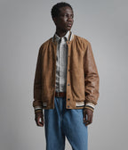 Micah Vintage Suede Varsity Jacket