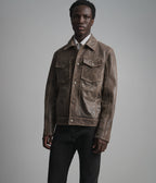 Jonah Vintage Leather Shirt Jacket