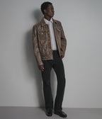 Jonah Vintage Leather Shirt Jacket