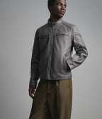 Lance Collarless Moto Jacket