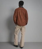Zion Colour Block Suede Shirt Jacket