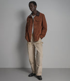 ZION COLOR-BLOCK VINTAGE SHIRT JACKET
