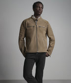 Roman Vintage Quilted Leather Racer Jacket
