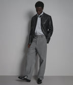 Ethan Leather Racer Jacket