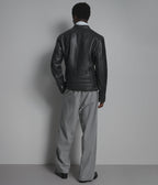 Ethan Leather Racer Jacket