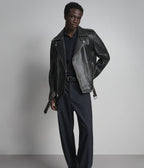 Rhodes Vintage Leather Moto Jacket