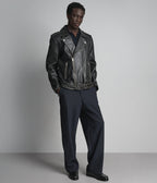 Rhodes Vintage Leather Moto Jacket
