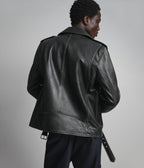 Rhodes Vintage Leather Moto Jacket