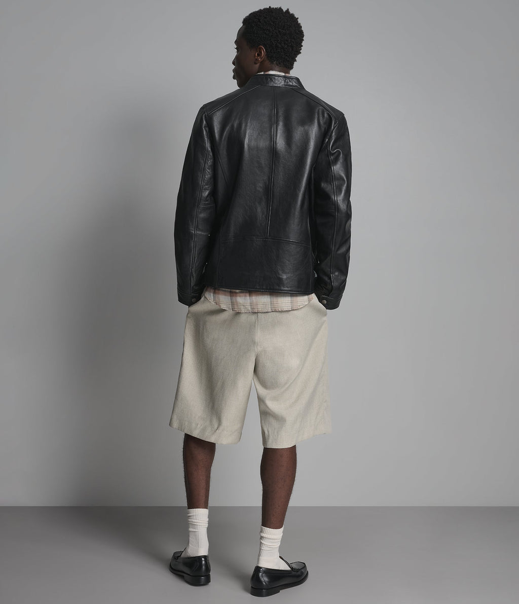 Classic Leather Racer Jacket