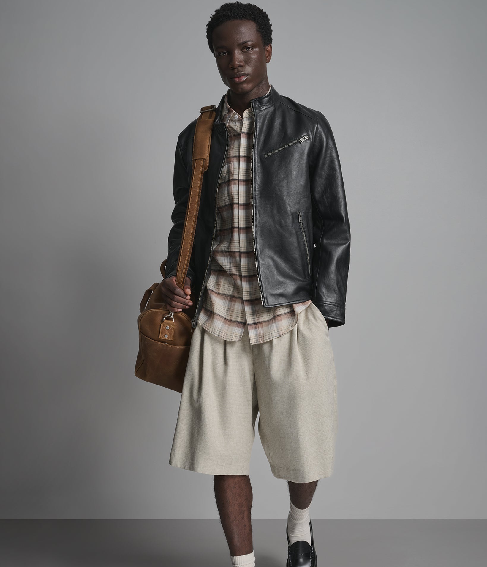 Classic Leather Racer Jacket