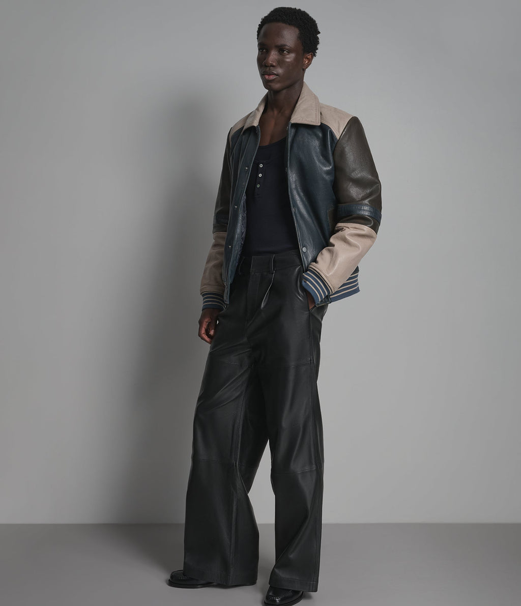 Bryson Leather Varsity Jacket