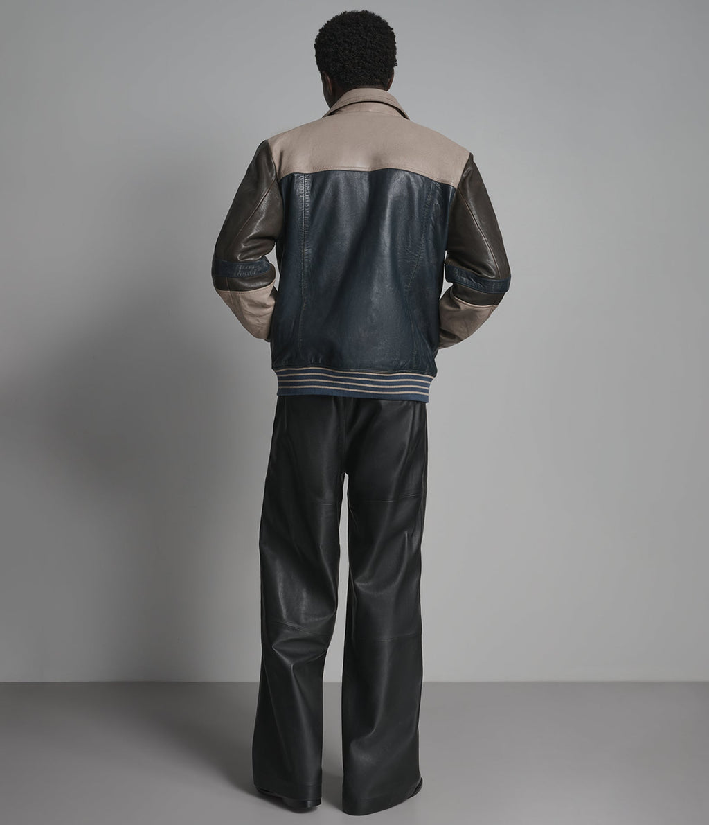Bryson Leather Varsity Jacket