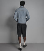 Chase Leather Denim Jacket
