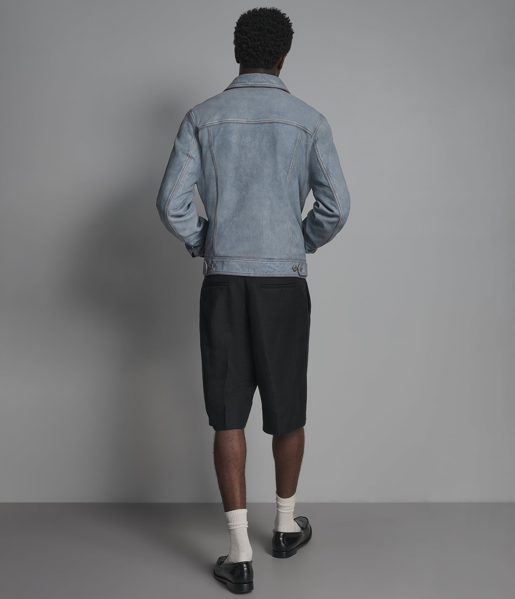 Chase Leather Denim Jacket