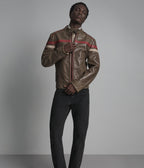 Elliot Vintage Striped Racer Jacket
