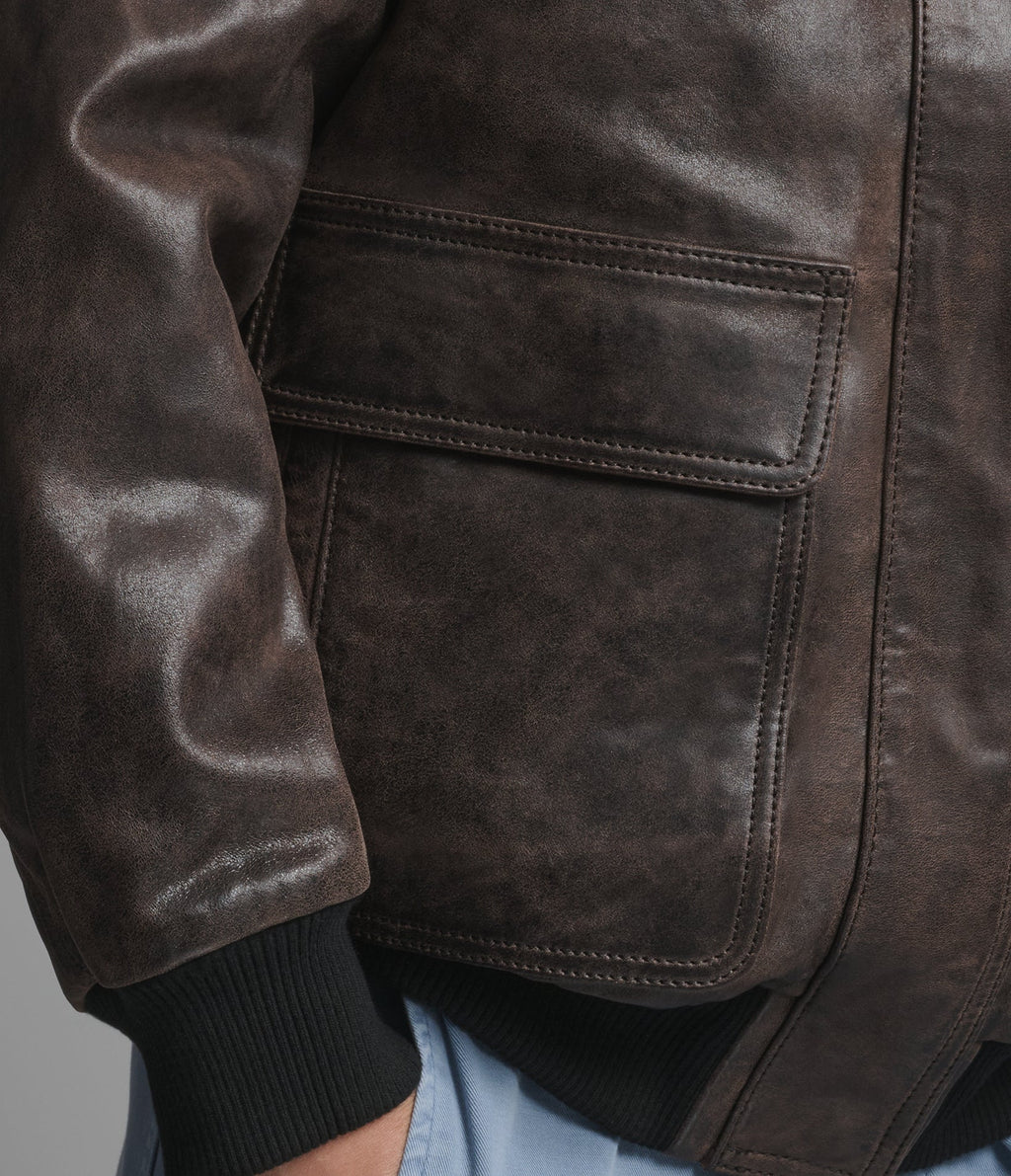 Everleigh Faux Fur Lined Bomber Jacket