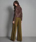 Madeline Asymmetrical Leather Moto Jacket