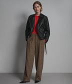 Miley Oversized Leather Moto Jacket