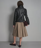 Marissa Asymmetric Leather Moto Jacket