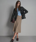 Marissa Asymmetric Leather Moto Jacket